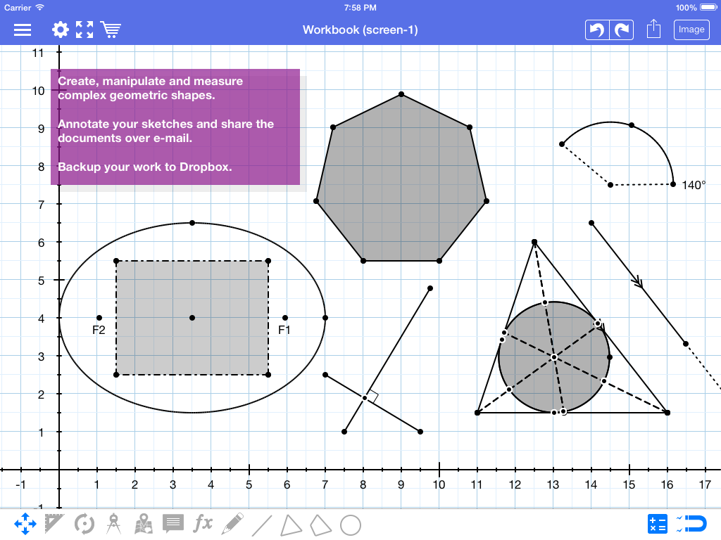 Geometry Pad iOS 7 design