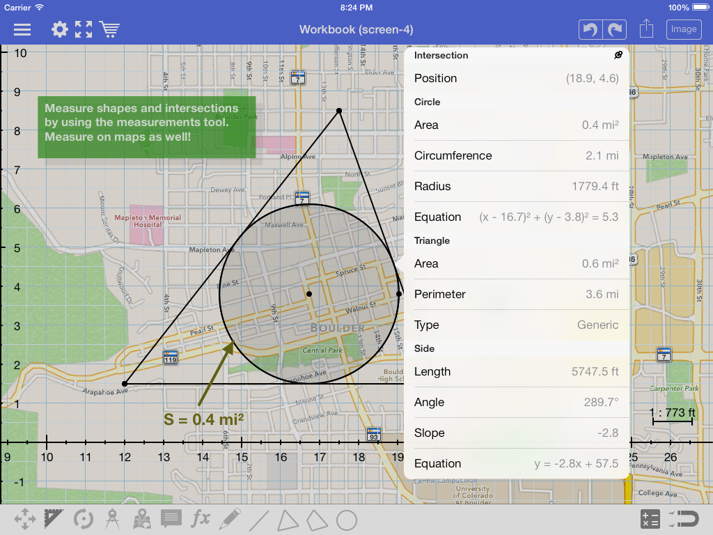 Geometry Pad with maps